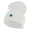 White, variant on Shamrock St. Patrick's Day Embroidered Iron On Patched 12 Inch Long Knitted Beanie - Navy OSFM