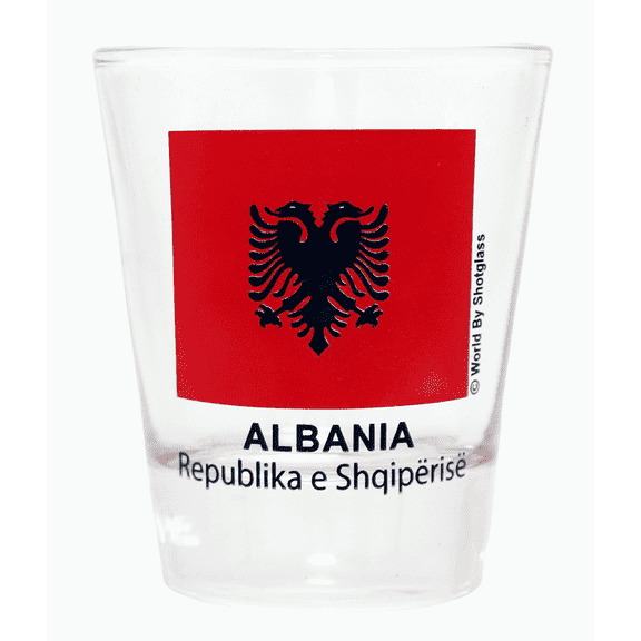 Albania Coat Of Arms Shot Glass