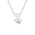 thumbnail image 2 of Delight Jewelry Silvertone Large I Love You Heart Silvertone Dream Big Pendant Necklace, 25", 2 of 4