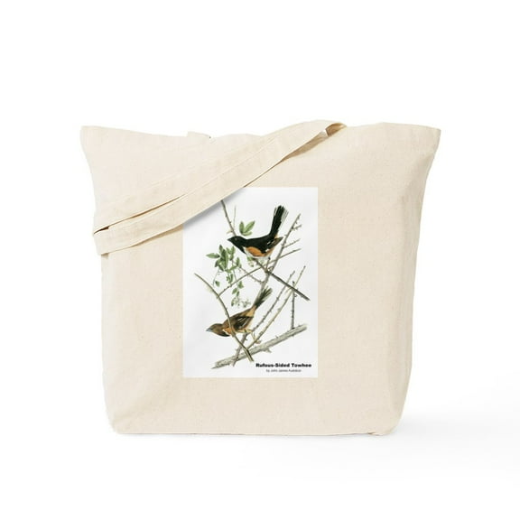 CafePress - Audubon Towhee Bird Tote Bag - Unisex Canvas Tote Bag, Beige, 1-Piece