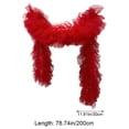 thumbnail image 2 of Detachable Tulle Boa Shawl, Red Bridal Ruffle Cape, 11.81x78.74inch, 2 of 7