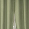 thumbnail image 5 of Sun Zero Vance 2-Piece Magnetic Closure 100% Blackout Back Tab Curtain Panel Pair, 37"x63", Sage Green, 5 of 9