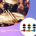 thumbnail image 4 of Kenally Juego de tambores metálicos Hi-Hat Embragues Reemplazo Autoblocante Desmontable Instrumento de percusión modificado Parte Componente Artesanía Amarillo Kenally TO010611-02B, 4 of 6