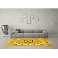 thumbnail image 3 of Ahgly Company Indoor Rectangle Abstract Yellow Modern Area Rugs, 8' x 12', 3 of 4