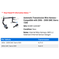thumbnail image 2 of Automatic Transmission Wire Harness - Compatible with 2006 - 2008 GMC Yukon XL 1500 2007, 2 of 2