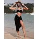 thumbnail image 3 of Pareo playero de gasa para mujer, pareo playero, pareo de bikini para baño, bufanda larga, pareo playero para verano Lucky_B, 3 of 5