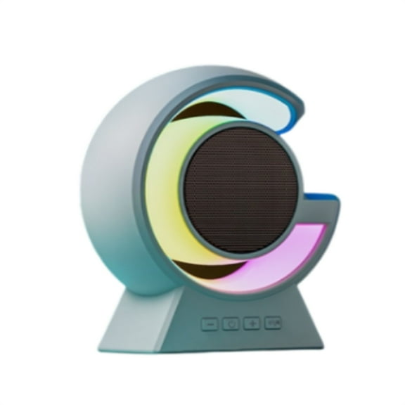 Mini Luminous Bluetooth Speaker,Colorful Portable Wireless Audio with LED Lights, 100ft Range, Rich Bass, Ideal Gift for Kids, Adults
