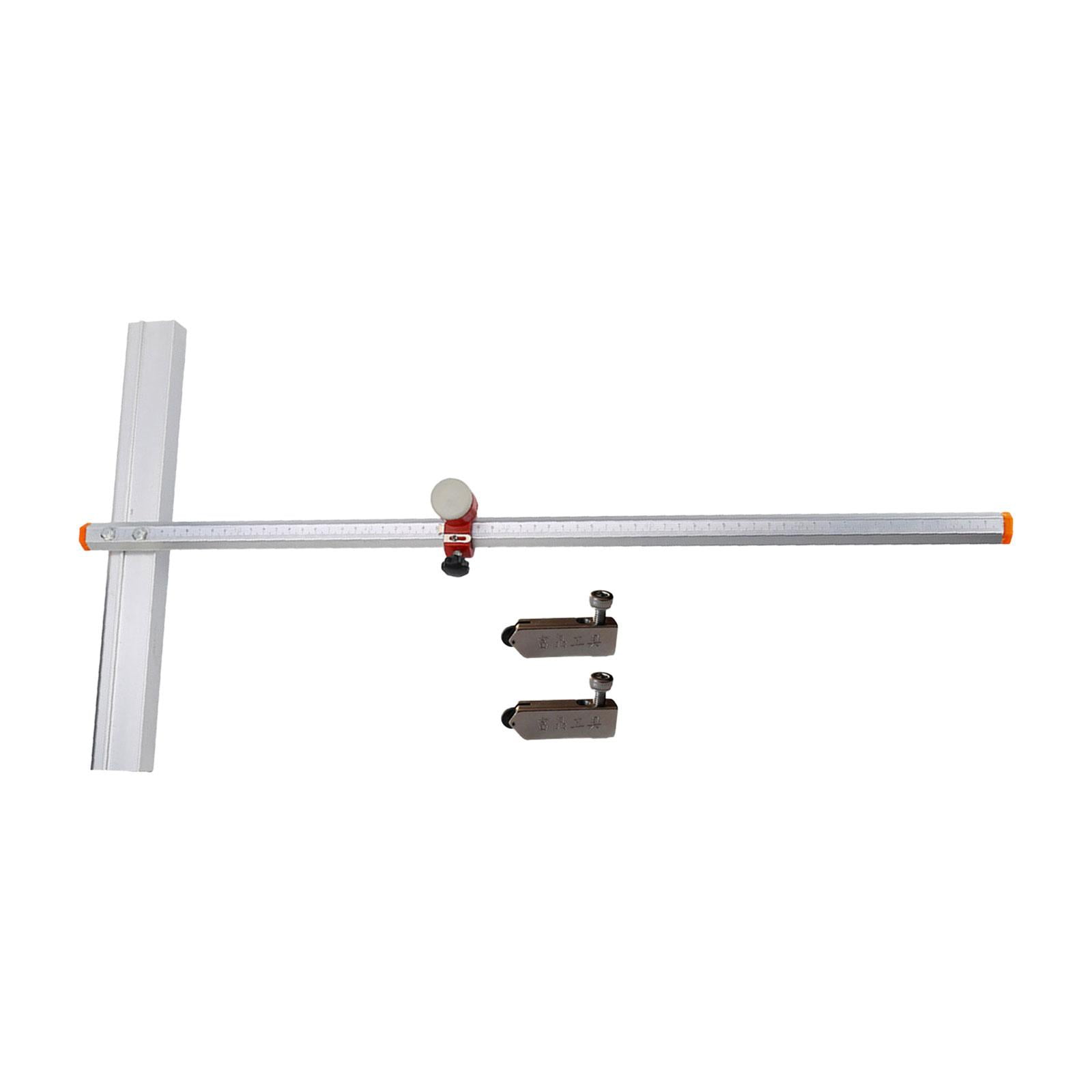 Glass Cutter T Shaped Professional with DIY Cutting Breaking 63cm Lightweight Hand Tool Ceramic Cutting Tool for Tiles Mirrors