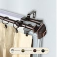 thumbnail image 2 of Joachim 13/16" Double Bay Window curtain rod Adjustable 20"-36", 38"-72" - Cocoa,(ABay-82-7D), 2 of 4