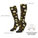 thumbnail image 4 of Fotbe Honey Bees With Flowers Calcetas Divertidas Estampadas para Hombre y Mujer, Calcetas de Algodón hasta la Rodilla para Caminar, Correr, Enfermería y Embarazo, 4 of 6