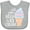 AC-Heather Grey, variant on Inktastic All You Need is Ice Cream with Ice Cream Cone Boys or Girls Baby Bib