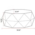 thumbnail image 2 of 38.58"Three-dimensional Embossed Pattern Design American Retro Style Coffee Table, 2 of 5