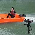 thumbnail image 5 of 2Stroke 3.5 HP Outboard Motor Air/Water Cooling Fishing Boat Engine 49CC Heavy Duty Fishing Boat Engine with Half Water-cooling, Half Air-cooling Boat Motor Gas Powered Boat Engine 4000-5000r/Min, 5 of 21
