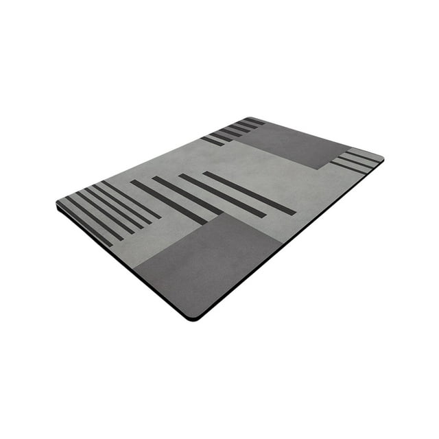 Bathroom Floor Mat Diatom Mud Super Absorbent Quickly Drying 40 cm x 60 cm Nonslip Backing Polyester Material