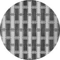 thumbnail image 1 of Ahgly Company Indoor Round Abstract Gray Contemporary Area Rugs, 8' Round, 1 of 1