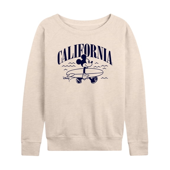 Mickey & Friends - California Mickey - Women's Lightweight French Terry Long Sleeve Shirt