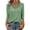 Army Green, variant on Women's Spring Summer Loose Fit Half Sleeve Tunic Pleated V-Neck Pullover Blouses Soft Business Goingout Shirt