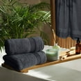thumbnail image 4 of Juego de toallas de baño Belizzi Home, paquete de 4 unidades, 70 x 140 cm, 100% algodón, color gris, 4 of 7