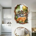 thumbnail image 5 of 3D Forest Wall Stickers Decal With Deer And Parrots Nature Scene Wall Stickers Art For Home Decor Easy Peel And Stick, 5 of 6