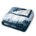 UltraSoft Micro Fleece Blanket,Forest Nature Fairyland Enthereal Mist