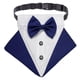 thumbnail image 2 of Diseño de cuello de bandana de esmoquin para perro mascota formal con pajarita de boda para perro para el cuello para cumpleaños Azul Salvador Collar de esmoquin para perros, 2 of 9