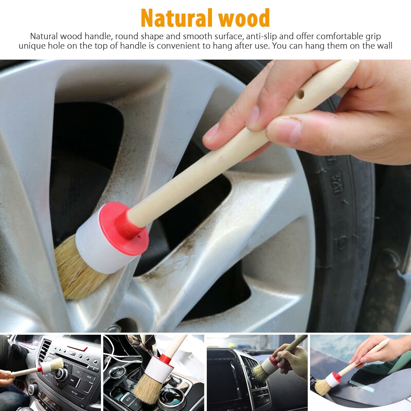 KOFANI 25Pcs Car Detailing Brush Set, Car Detailing Kit with Detailing  Brushes for Cleaning Interior and Exterior, Wheels, Leather, Air Vents