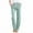 Mint Green, variant on Lindreshi Womens Pants with Pockets Cotton Women's Casual Wide Leg Pants Solid Elastic Waist Loose Long Pants with Pocket