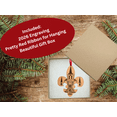 thumbnail image 5 of New Orleans Christmas Ornament, Big Easy, Mardi Gras Souvenir with Fleur de Lis and Click Tower Icon, Beautiful Laser Cut Wood – Great Stocking Stuffer, New OrleansTrip Idea, Comes in Gift Box, 5 of 7