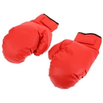 unbranded  Boxing Gloves Headgear Kickboxing Sparring Training Kids Mittens Men's for Man Child Red