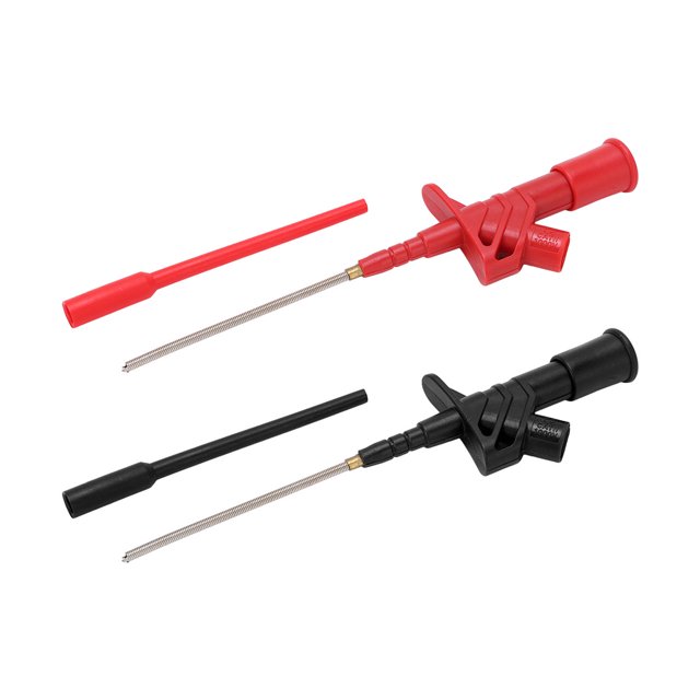Testing Probe Hook Clip, Insulated Protection 1000V 10A Flexible Test Clips Short Circuit Protections PA+Copper+Stainless Steel For Automatic Repairs