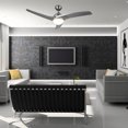 thumbnail image 1 of 52" LED Light w/ Ceiling Fan Brushed Nickel Finish with 3 Silver Color Reversible Blades (Full Remote Included), 1 of 9