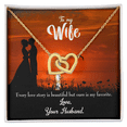 thumbnail image 2 of To My Wife Wife Love Story Inseparable Necklace, 2 of 20