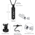 thumbnail image 5 of Cylinder Cremation Urn Necklace for Ashes for Women Men Cremation Jewelry Urn Pendant with Hollow Urn Memorial Keepsake Jewelry for Ashes, 5 of 6