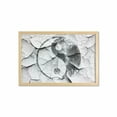 thumbnail image 1 of Ying Yang Wall Art with Frame, Grunge Cracked Yin Yang Sign on the Wall Graphic Art Union, Printed Fabric Poster for Bathroom Living Room, 35" x 23", Charcoal Grey Grey, by Ambesonne, 1 of 2