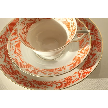 Bavaria Coffee - Canvas Print Porcelain Old Ladies Coffee Party Builds Bavaria 35 Stretched Canvas 10 x 14