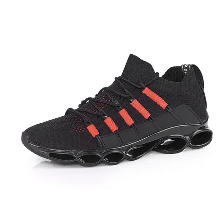 

Men‘s Striped Breathable Lightweight Running Shoes Blade Type Shoes