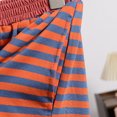 thumbnail image 6 of Lenpel Women's Plus Size Pajama Shorts Striped Elastic Waist Soft Comfy Lounge Sleep Shorts Cozy Pj Bottoms with Pockets, 6 of 7