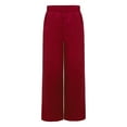 thumbnail image 3 of Sholeno Boys Girls Praise Dance Palazzo Pants Church Worship Satin Wide Leg Trousers Liturgical Bottoms Burgundy 14, 3 of 6