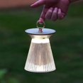 thumbnail image 1 of Lámpara de mesa LED portátil, recargable e inalámbrica, funciona con batería de 2000 mAh, lámpara de noche con atenuación táctil de 3 modos, linterna de patio para acampar., 1 of 5