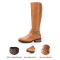 thumbnail image 3 of Botas Altas de Montar para Mujer DREAM PAIRS Camel Talla 8, 3 of 8