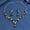 MS464, variant on Green Teardrop Vine Jewelry Set 2pcs Statement Necklace & Dangle Earrings with Rhinestone Accents, Silver-Tone Elegant Accessories for Women, Perfect for Weddings, Parties & Special Occasions