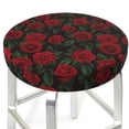 thumbnail image 3 of Fotbe Rose Stool Covers Round,Waterproof Round Bar Stool Covers Bar Chair Covers Washable Stool Cushion Slipcover for 12-14 Inch Chair-12 inch, 3 of 7