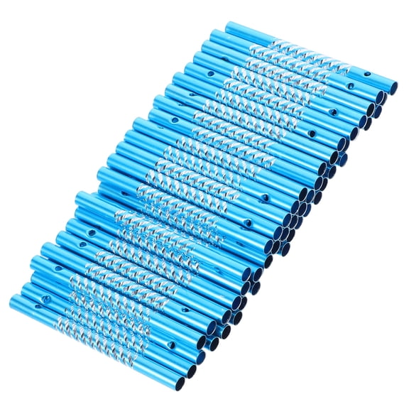 Milisten 50 Pcs Aluminum Tubes for Wind Chimes, Metal Chime Tubes Produce Clear Sound for Garden and Home Decor