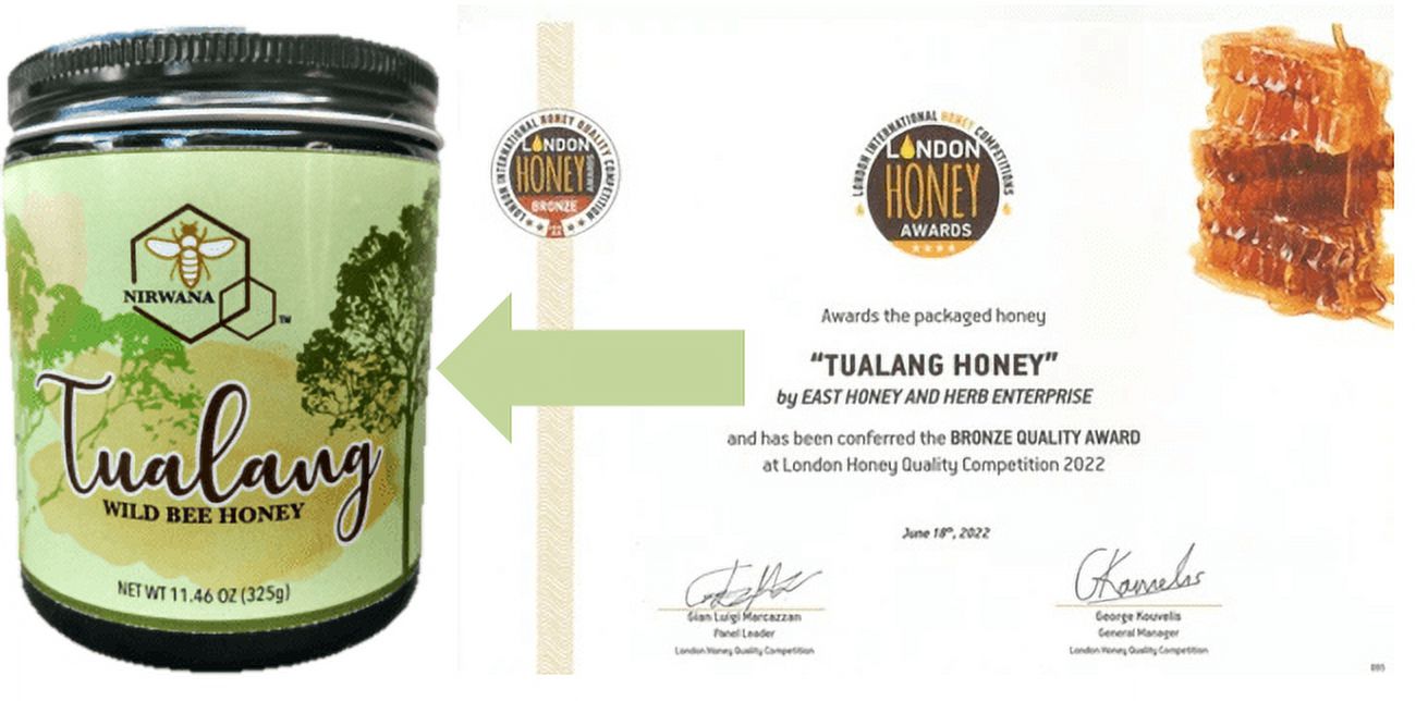 Tualang Raw Wild Bee Honey Apis Dorsata Multifloral Natural 100% Pure Unpasteurized Rare Premium Award Winning