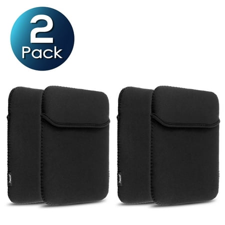 Insten 2 Pack of Black Soft Sleeve Pouch Cases For Apple iPad / iPad 2 / iPad Air