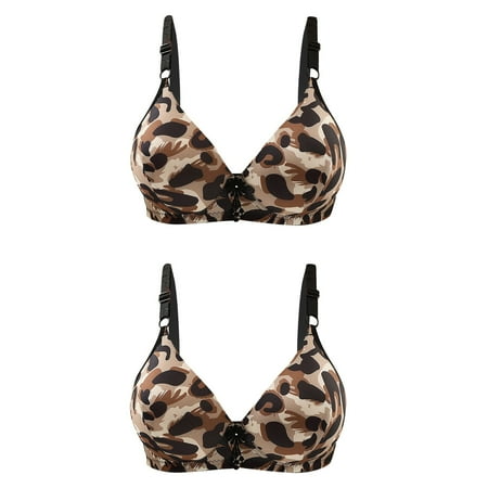 fheaev 2 Pack Everyday Bra Bras For Women Plus Size No Underwire Comfort Wireless Bra Adjustable Strap T-Shirt Bra Lift Up Bra Push Up Bras Minimizer Bra