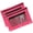 Hot Pink, variant on FAMTKT 1PC Pencil Pouch Three-hole Pencil Case Single Zipper Transparent PVC Document Storage Bag Detachable Folder Large Capacity Pencil Case