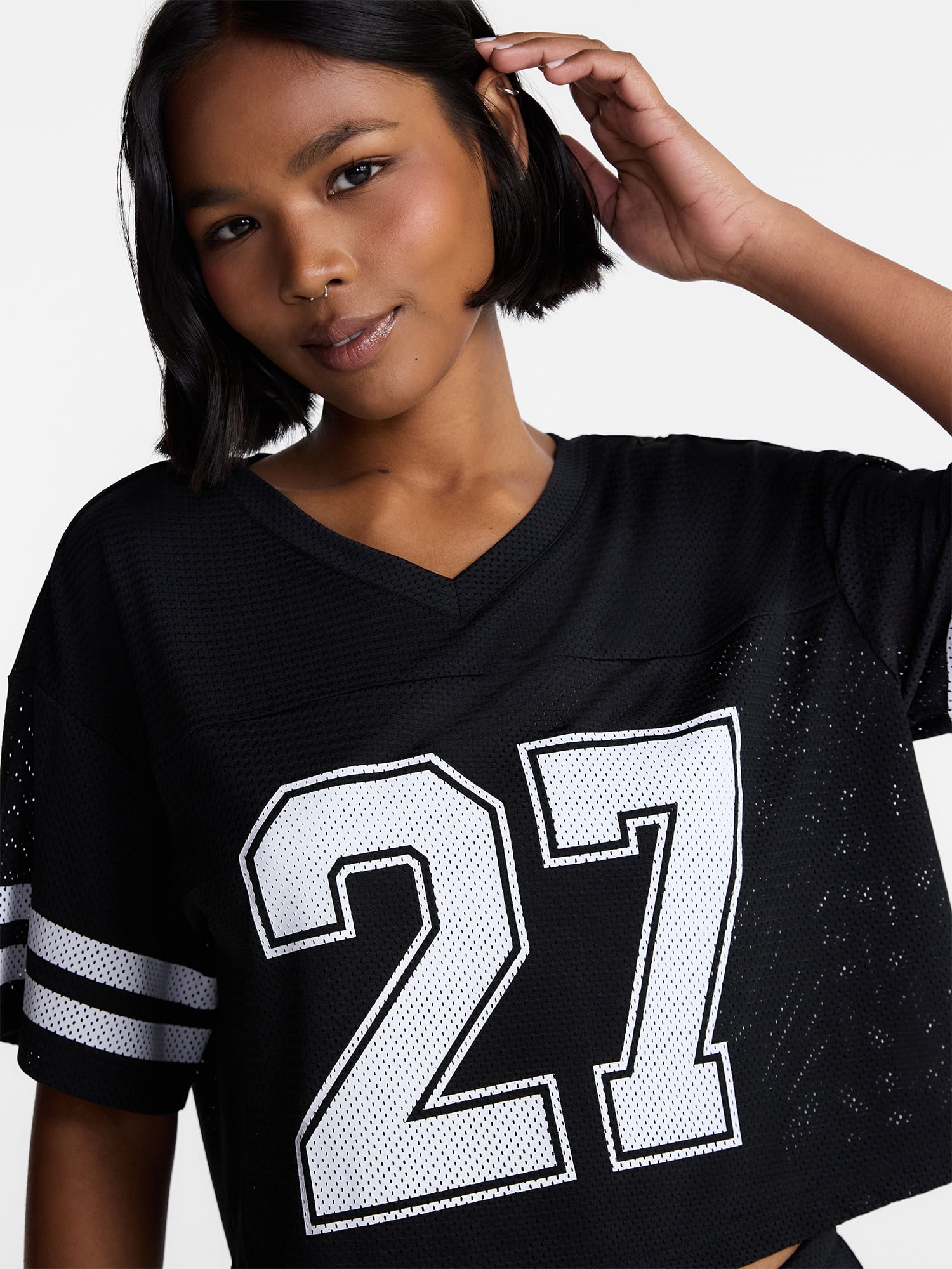 No Boundaries Jersey Top and Skort Set, 2-Piece, Women's XXS-4X