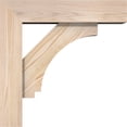 thumbnail image 3 of Ekena Millwork 5 1/2"W x 20"D x 20"H Imperial Block Smooth Bracket w/ Offset Brace, Douglas Fir, 3 of 25
