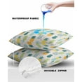 thumbnail image 4 of Outdoor Waterproof Pillow Covers for Patio Furniture Pineapple Decorative Throw Pillow Cover Summer Tropical Fruit Pillowcases Set of 2 Cushion Case for Sofa Couch Chair Home Decor 16x16 inch, 4 of 6